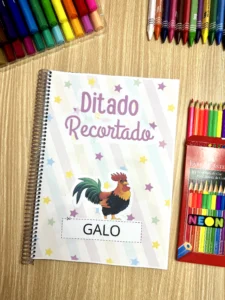 Ditado Recortado – 40 Páginas (A4) | Alfabetização com Recorte e Colagem